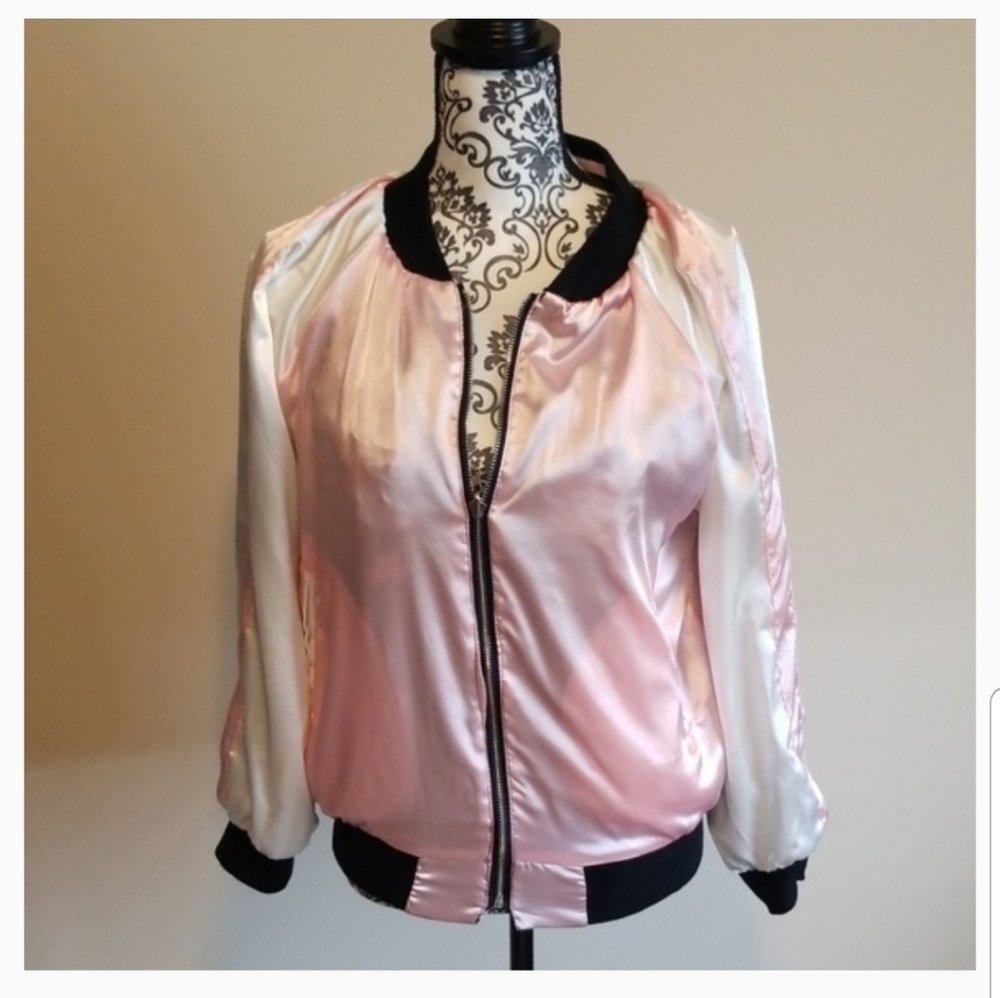 Reversible Pink and Black with Embroidered Jacket